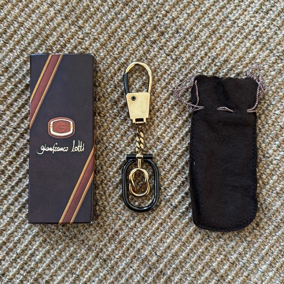 Vintage Gianfranco Lotti Keychain Bag Charm - Picture 1 of 2